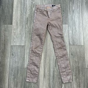 AG Adriano Goldschmied Kids Girls SZ 10 Twiggy Sleek Super Skinny Coated Jeans